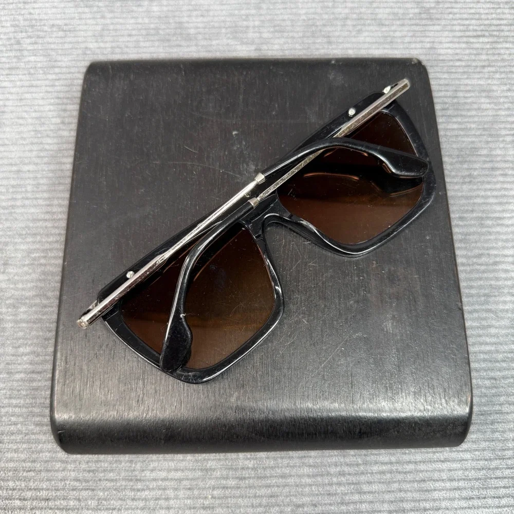 Victoria Beckham VBS94 C1 Y2k Sunglasses Black Silver Square Frame 56-15-140‎